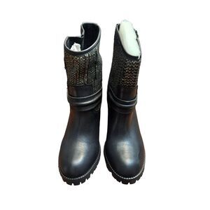 Chinese Laundry Boots Women's 7 Black Buckles Comfortable‎ Winter Boot